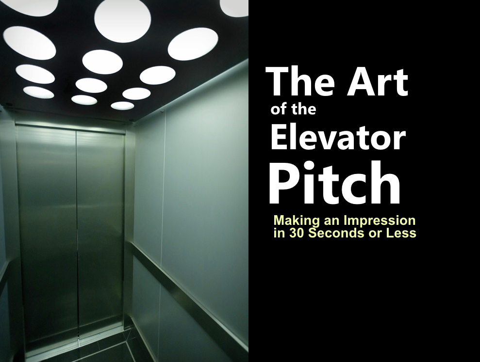 Tradeshow bound?  Nail your 30 second Elevator Pitch